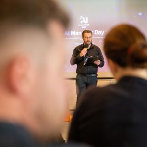 AI Manager Day - Damian Nowak w roli prowadzącego wydarzenie
